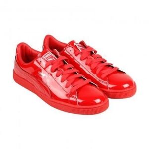 ♻️Puma Basket sneakers Shiny red patent leather size 8.5